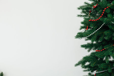 New Years background Christmas tree place for inscription