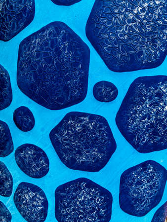 old blue vintage loft wall texture structure as a backgroundの写真素材