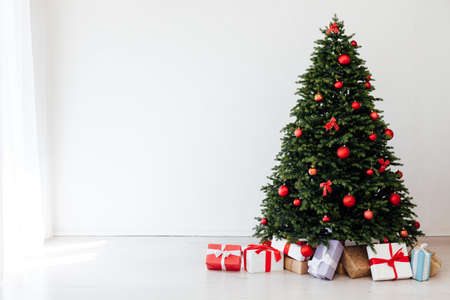 New Years Eve home Christmas tree toys holiday Decemberの写真素材