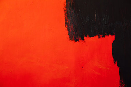 Painted black red wall structure texture background