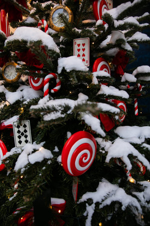 Christmas Tree Lights Decor for New Year Holiday
