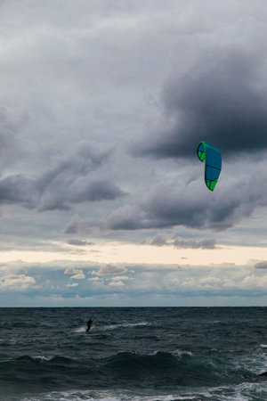 sea sky in the clouds nature sea travel sportの写真素材