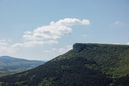 mountainous terrain nature travel hiking view from above