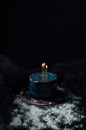 Cooked pastry sweet cake for the holiday as a backgroundの写真素材