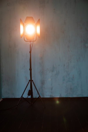 light source in the interior of a photo studio for the work of a photographerの写真素材