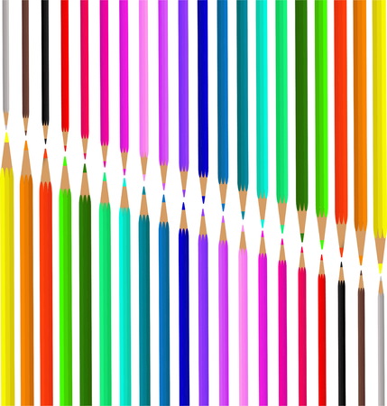 Colored pencilsのイラスト素材