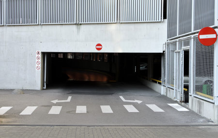 Empty parking in city center
