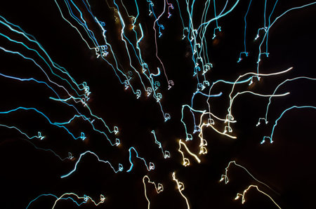 Slow speed light painting