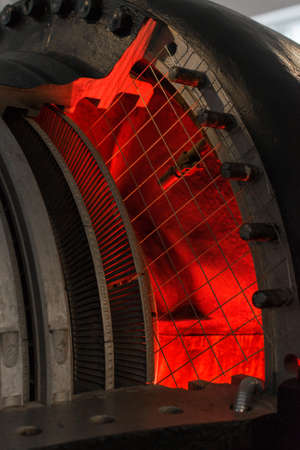 Engine. Part of old power plant.の写真素材