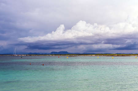 Tropical storm coming in the sea.の写真素材