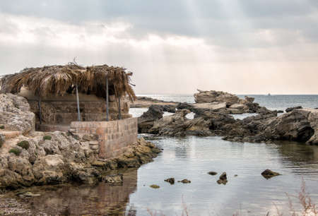 Old fishermanの写真素材