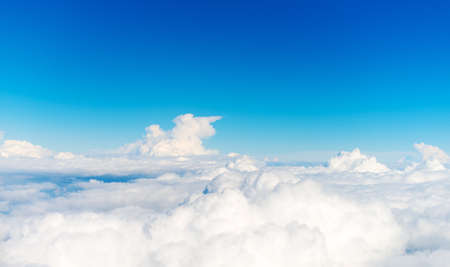 Cloudscape. View from the airplane window.の写真素材