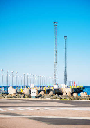 Empty pier for large ships.の写真素材