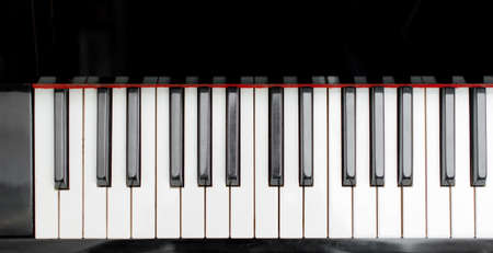 Part of piano keys. Top view.の写真素材