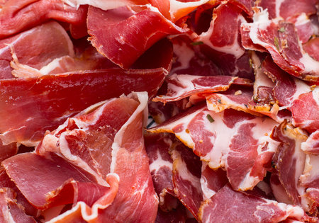 Jamn. Many dry-cured ham from Spain.
