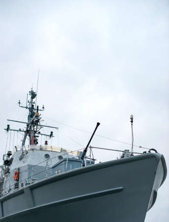 Patrol ship with radar and gun.の写真素材