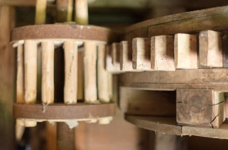 Internal working mechanism of the windmill.の写真素材