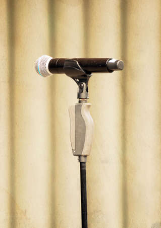 Wireless microphone on the stage.の写真素材