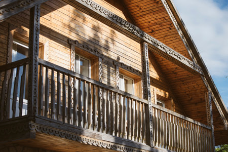 Old Russian house in the village.のeditorial素材