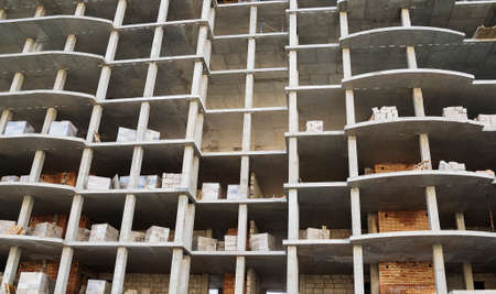 New modern residential building under construction.の写真素材