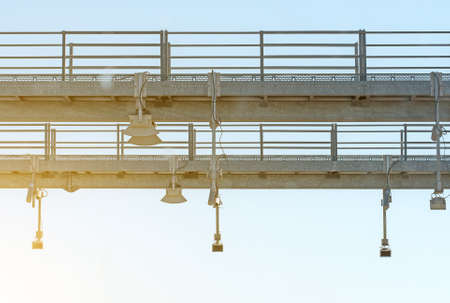 Electronic toll road system in Portugal.の写真素材