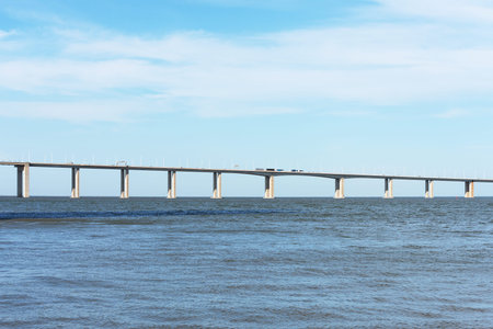 Vasco da gama bridge in Lisbon, Portugal.