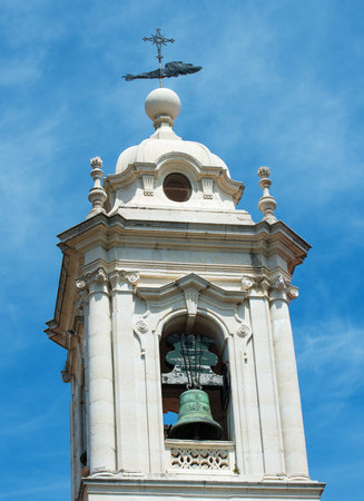 Church tower of Convento da graca in Lisbonの写真素材