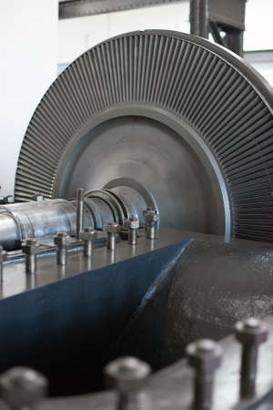 Engine. Part of old power plant.の写真素材