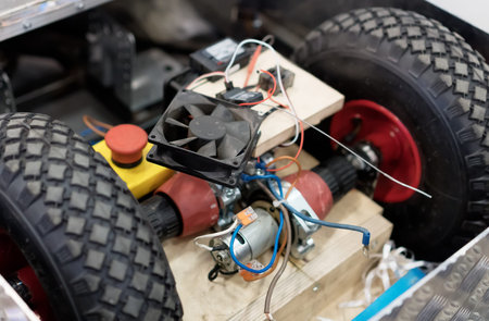 Engine inside of war robot combat.