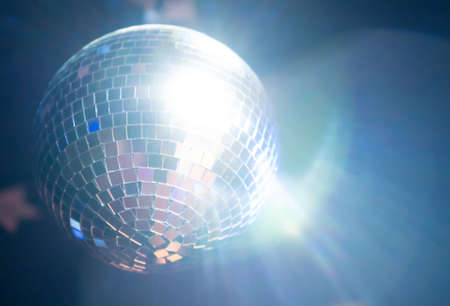 Sparkling disco ball. Concept of night party.の写真素材