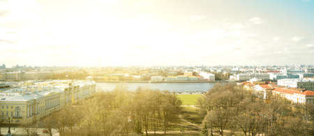 Boris Yeltsin Presidential Library and Alexander Garden in Saint Petersburg.の写真素材