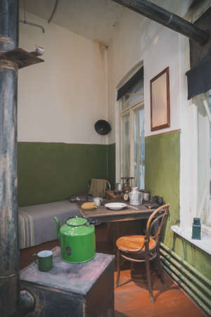 Soviet communal apartment during the Second World War in the Soviet Union.の写真素材