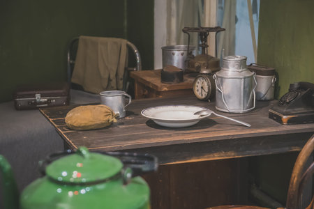 Soviet communal apartment during the Second World War in the Soviet Union.