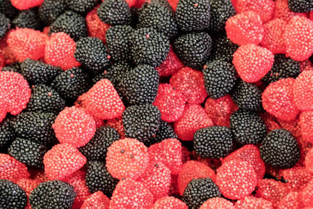 Colorful jelly candies in the shop.の写真素材