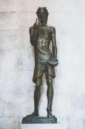 John the Baptist in Temple of Jupiter, Split, Croatia.の写真素材