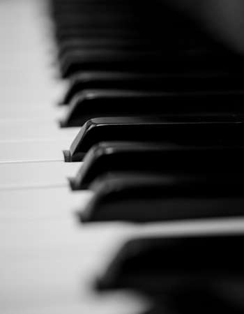 Close-up view of royal grand piano keys.の写真素材