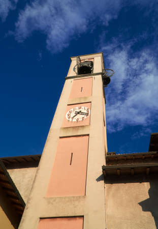 Chiesa di SantAndrea Apostolo. Church in Brunate.の写真素材