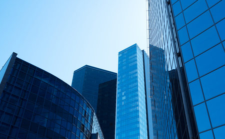 Modern skyscrapers in the city of Tallinn, Estonia.