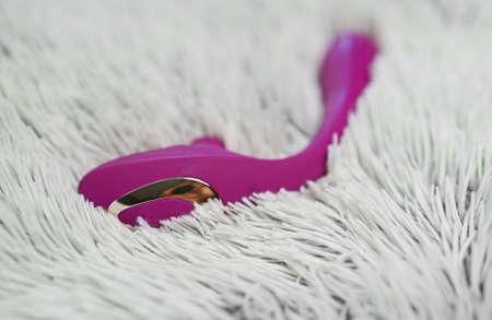 Bendable pulse vibrating g-spot stimulator for women.の写真素材
