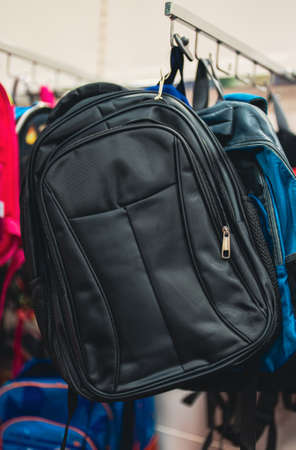 School bags for school in the store.の写真素材