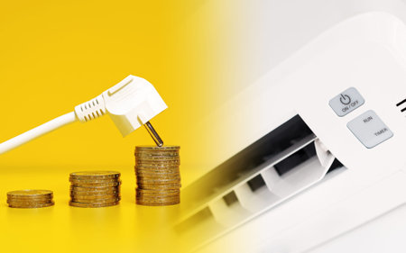 Electricity consumption when using the air-to-air heat pump.