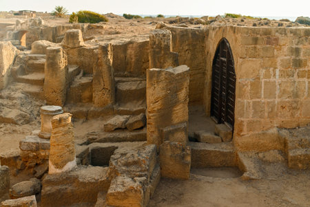 Tombs of the Kings in Paphos city in Cyprus.