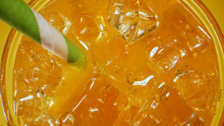 Fresh orange juice lemonade or mocktail.の写真素材