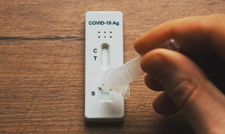 Express COVID-19 antigen nasal test kit.