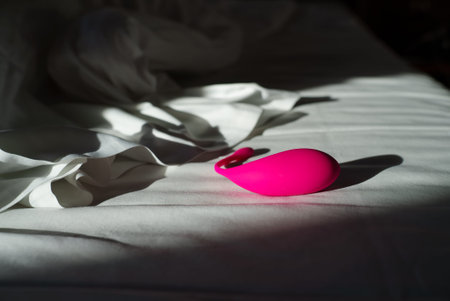 Sexual toy for women. Pulse vibrating stimulator egg.の写真素材