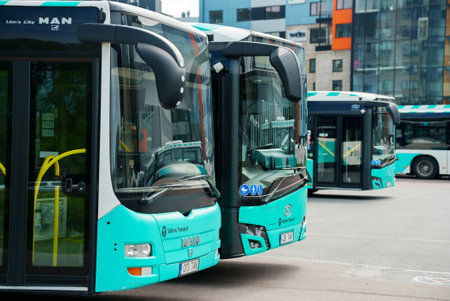 Tallinn, Estonia - 30.05.2022: Tallinn City Bus Transport.のeditorial素材