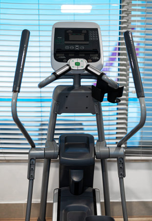Elliptical trainer in the modern gym.