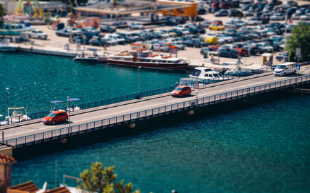 Bridge crossing Cetina river in Omis Croatia.