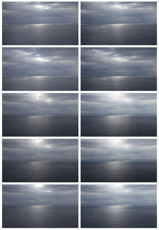 cloudy weather at sea in Crimeaの写真素材