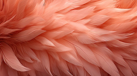 Beautiful pink feathers as a background. Close-up image.の素材
